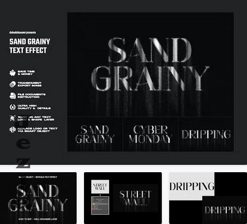 Sand Grainy Text Effect - B3KNVGN