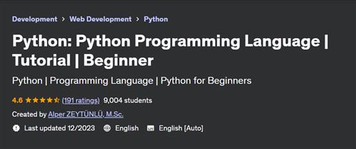 Python – Python Programming Language Tutorial Beginner