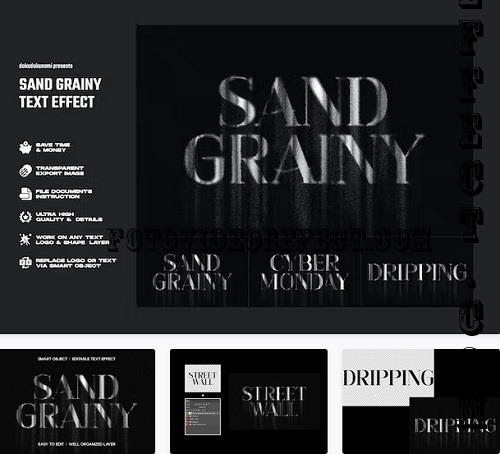 Sand Grainy Text Effect - B3KNVGN