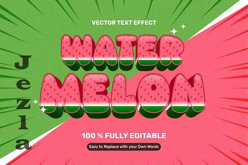 Water Melon Text Effect - PWZREYX