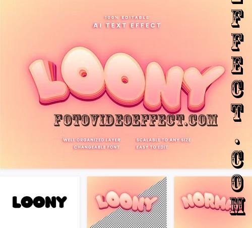 Loony Text Effect - SVBVPJE