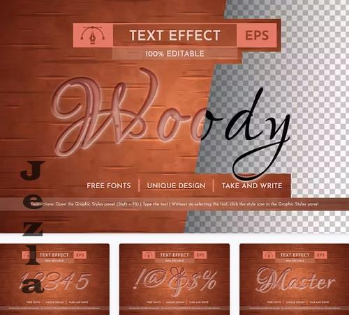 Woody - Editable Text Effect - 91615422