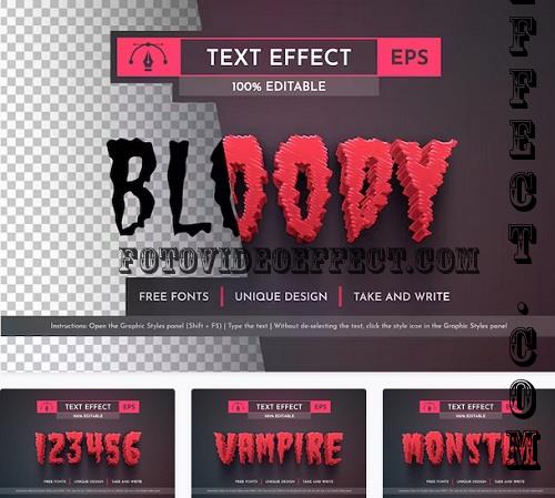 Dark Bloody - Editable Text Effect, Font Style - WQWD7GG