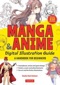 Manga & Anime Digital Illustration Guide A Handbook for Beginners (with over 650 illustrations)