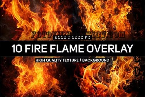 Fire Flames Backgrounds and Overlays - HU6BWQ9