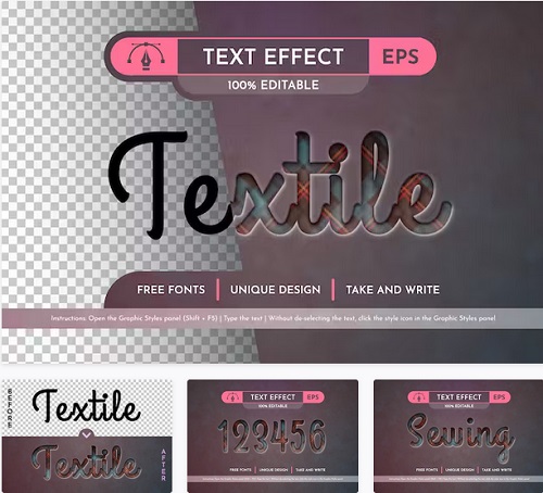 Tartan - Editable Text Effect - 91805349