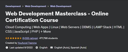 Web Development Masterclass – Online Certification Course
