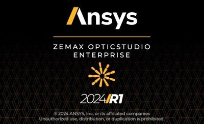 ANSYS Zemax OpticStudio 2024 R1.00  (x64) 7191588b3a593596537163b08de3cd56