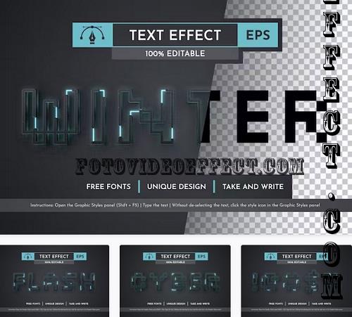 Cyber Winter - Editable Text Effect - 91732458