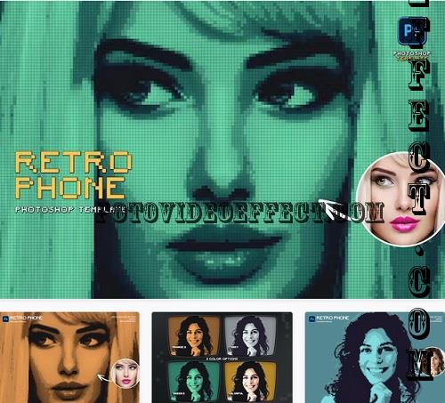 Retro Phone Photo Template - 91639418