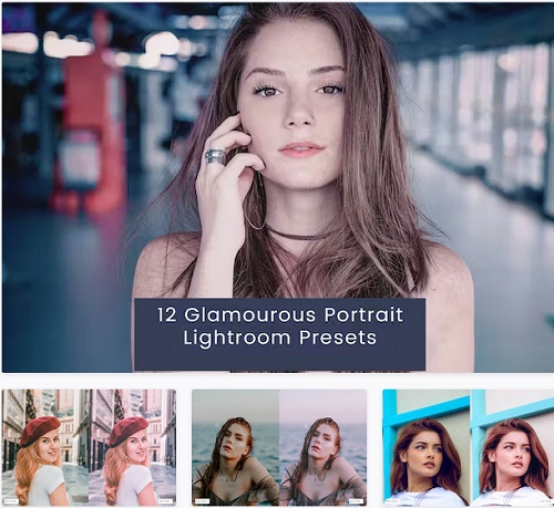 12 Glamourous Portrait Lightroom Presets - 9Q9P3DB