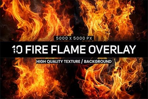 Fire Flames Backgrounds and Overlays - HU6BWQ9