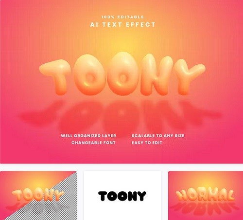 Toony Text Effect - WNUHGUM