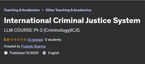 International Criminal Justice System