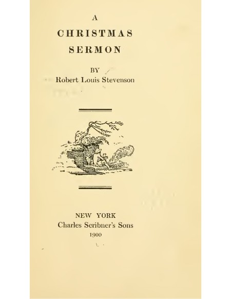 A Christmas Sermon by Robert Louis Stevenson B83f6174b79ed1f1f67e3a58ef8956b9