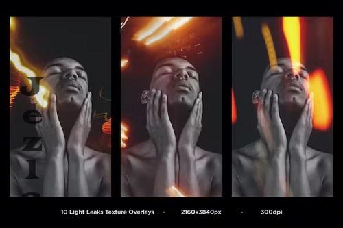 Vertical Light Leaks Overlays Pack - BDTR69N