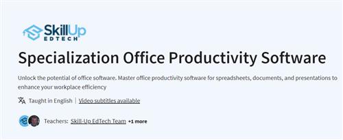 Coursera – Office Productivity Software Specialization