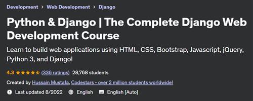Python & Django – The Complete Django Web Development Course