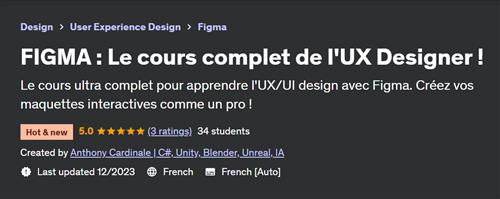 FIGMA – Le cours complet de l'UX Designer !
