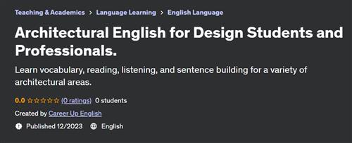 Architectural English for Design Students and Professionals