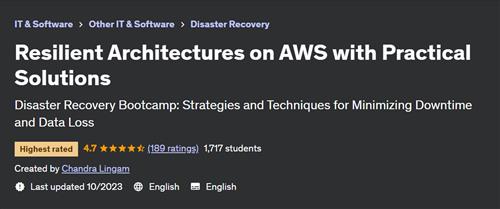 Resilient Architectures on AWS with Practical Solutions