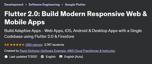 Flutter 2.0 – Build Modern Responsive Web & Mobile Apps