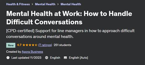 Mental Health at Work How to Handle Difficult Conversations