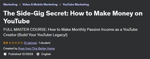 The Side–Gig Secret How to Make Money on YouTube