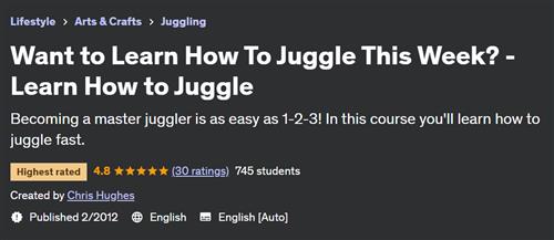Want to Learn How To Juggle This Week – Learn How to Juggle