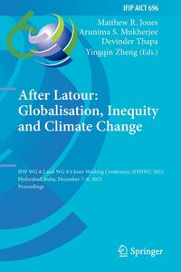 After Latour Globalisation, Inequity and Climate Change
