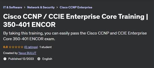 Cisco CCNP / CCIE Enterprise Core Training | 350-401 ENCOR