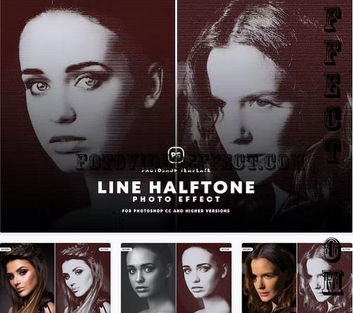 Line Halftone Photo Effect - L3E7U7V