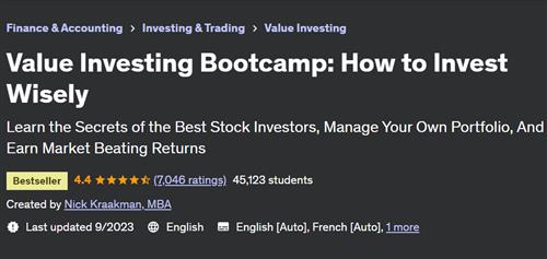 Value Investing Bootcamp – How to Invest Wisely