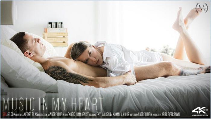 Emylia Argan and Maxmilian Dior - Music In My Heart (HD 720p) - SexArt/MetArt - [2023]