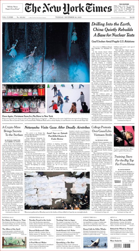 The New York Times - No  60,014 [26 Dec 2023]