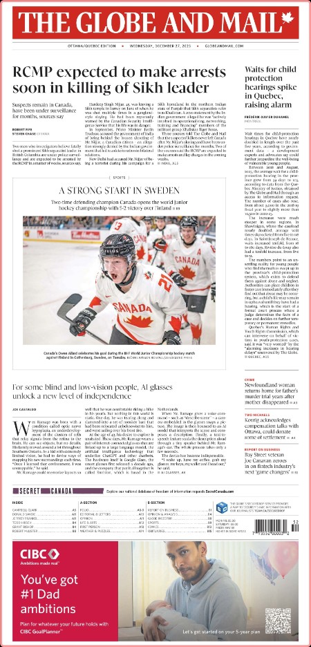 The Globe and Mail (Ottawa-Québec Edition) [2023 12 27]