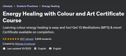 Energy Healing with Colour and Art Certificate Course
