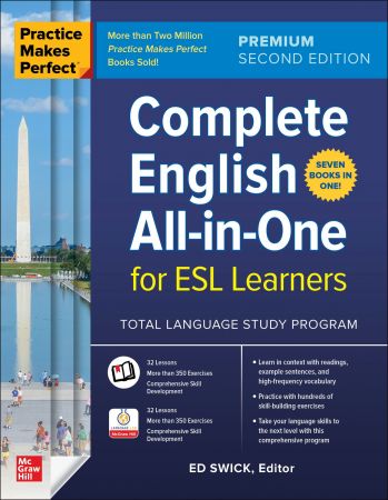 Complete English All-in-One for ESL Learners (Practice Makes Perfect), 2nd Premium Edition