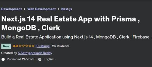 Next.js 14 Real Estate App with Prisma , MongoDB , Clerk