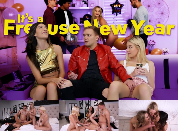 Aubry Babcock, Chloe Rose, Skyler Storm / Its a Freeuse New Year! [2023 , Foursome FFFM, Teen, Hardcore, All Sex, 1080p]