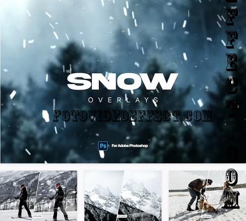 Snow - Realistic Overlays for Photoshop - NPB73S4