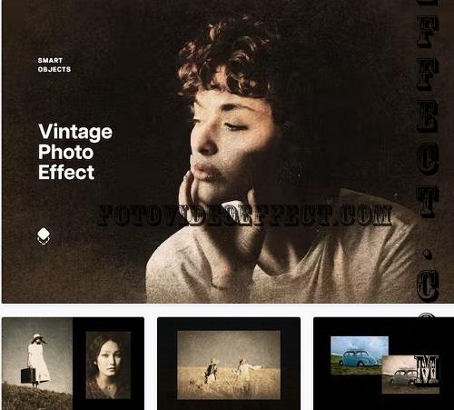 Vintage Sepia Photo Effect - 91892155