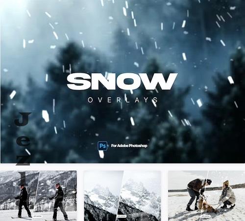 Snow - Realistic Overlays for Photoshop - NPB73S4