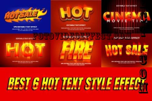 Best 6 Hot Editable Text Effect