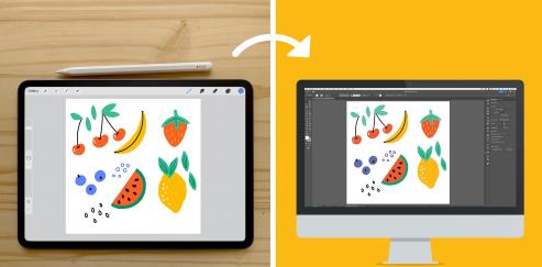 From Procreate to Adobe Illustrator A Surface Pattern Design Workflow