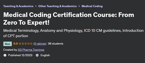 Medical Coding Certification Course From Zero To Expert!