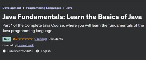 Java Fundamentals – Learn the Basics of Java