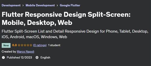 Flutter Split-Screen Responsive Design – Mobile, Desktop, Web