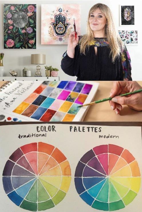 Domestika – Creation of Color Palettes with Watercolor