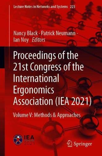 Proceedings of the 21st Congress of the International Ergonomics Association (IEA 2021) (2024)